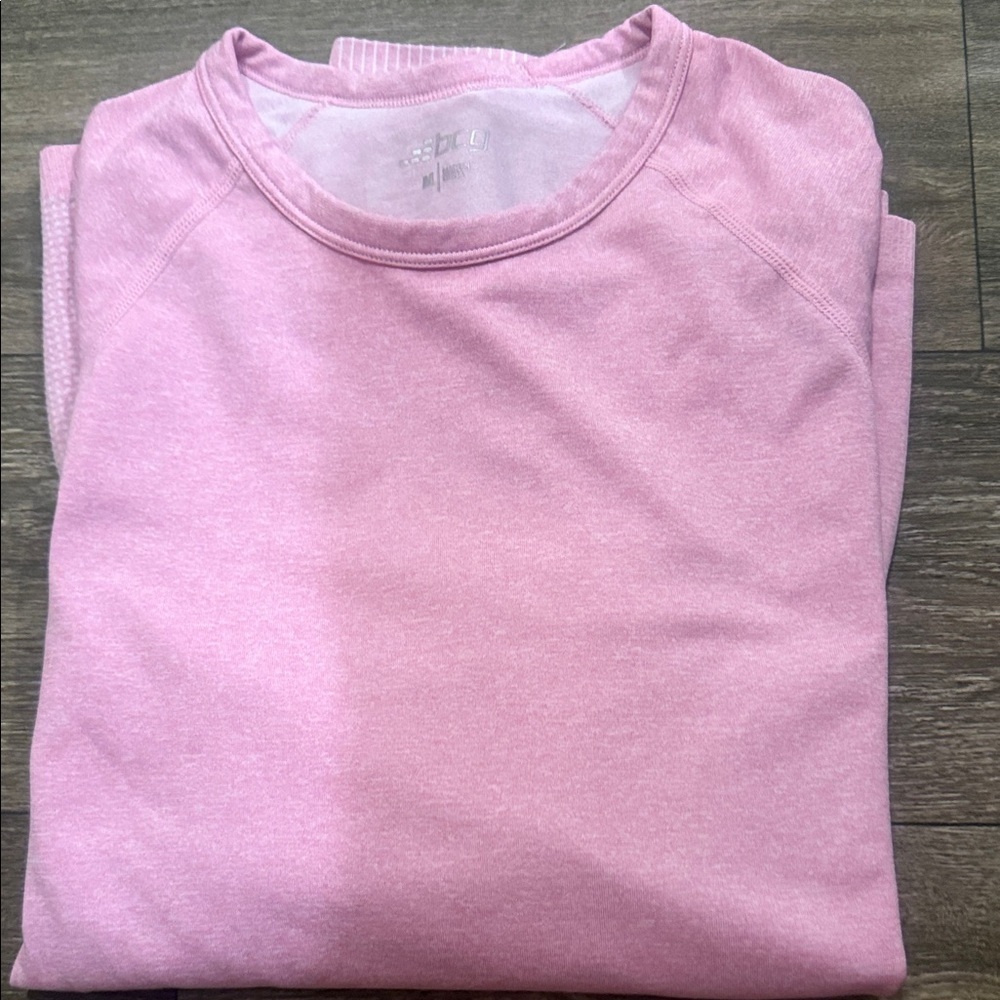 BCG Soft Pink Crew Neck Top